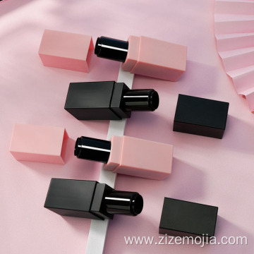 Empty black matte lipstick tubes lip gloss container